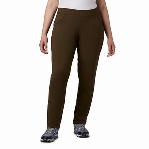 Columbia Pantalones Largos Anytime Casual™ Pull On Mujer Verde Oliva/Verdes (247CYXDVE)